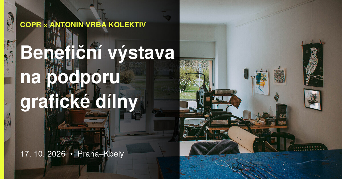 Benefiční výstava na podporu grafické dílny — 17. 10. 2026, Praha-Kbely